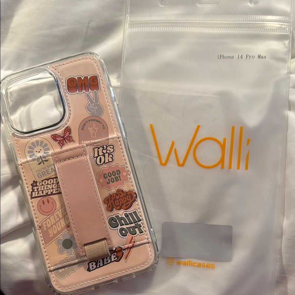 Wallis Pink Transparent Phone Case with Vintage Design